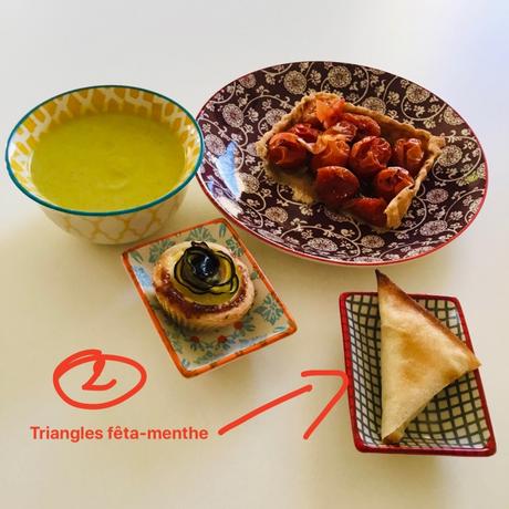 Triangles fêta-menthe