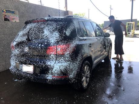 lavage de notre voiture, Tiguan