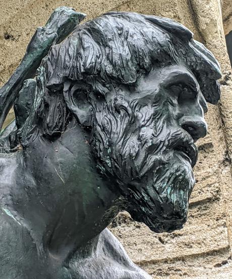 Hubertusbrunnen — La fontaine de St Hubert clôt le canal de Nymphenburg