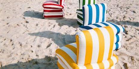 DESIGN : the pillow chair version Riviera italienne