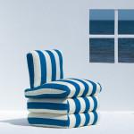 DESIGN : the pillow chair version Riviera italienne