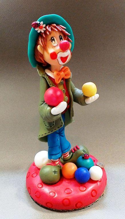 Clown en porcelaine froide