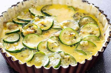 Quiche courgettes au fromage