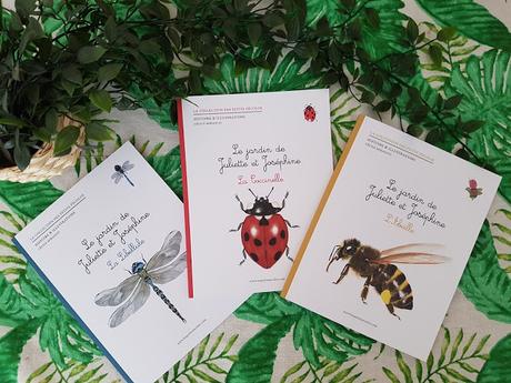 Le jardin de Juliette et Joséphine - La coccinelle - La libellule - L'abeille - Collection des Petits Zécolos ♥ ♥ ♥