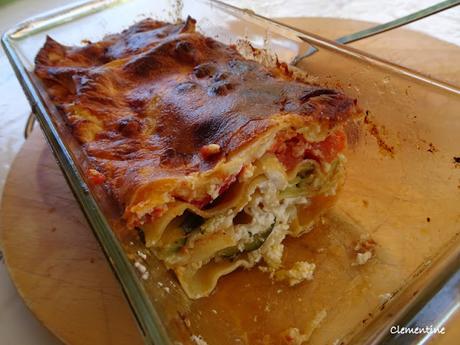 Lasagnes à la brandade de morue et aux légumes de printemps Lasagnes à la brandade de morue et aux légumes de printemps