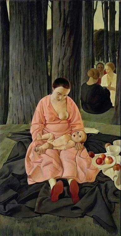 casorati felice 1924 Madre o Maternita Gemaldegalerie Berlin