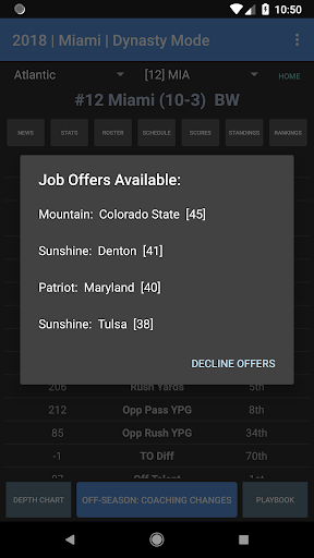 Télécharger Gratuit College Football Coach: Career Edition (v1.4) APK MOD (Astuce) 2