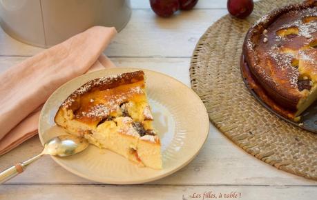 Gâteau au fromage blanc et prunes d’ente