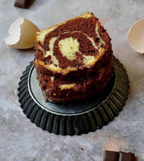 cake marbré , gâteau farine épeautre , papy brossard