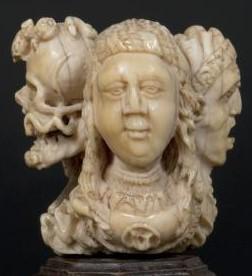 Musee Thomas Dobree Nantes 3 Jeune femme 'RAMT'; 'V' (in the brooch); 'STA MARIA Opro nobi' (below the head)
