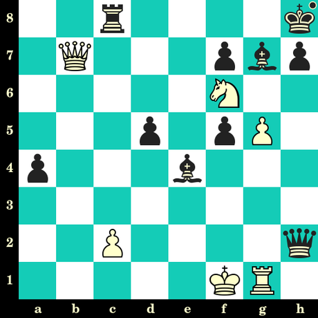 Les Noirs jouent et matent en 2 coups - Chiara Polterauer vs Cristhian Cruz, Forni di Sopra, 2019