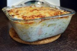 gratin de truite fumée et saumon frais  au thermomix de Vorwerk