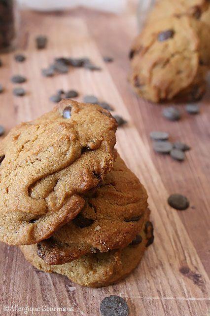 Cookies aux pepites de chocolat { sans gluten, sans lait, sans oeufs }