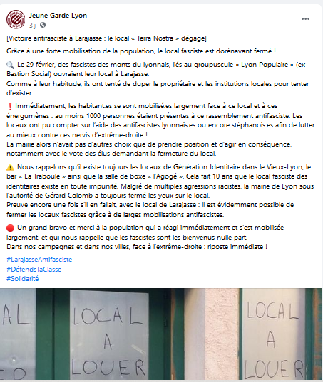 #Lyon #Geneve : des nouvelles du front #antifa