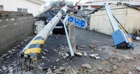 La Corée du Sud frappée par le typhon Maysak