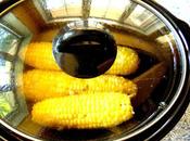 Maïs mijoteuse wasabi, l'huile sésame tamari