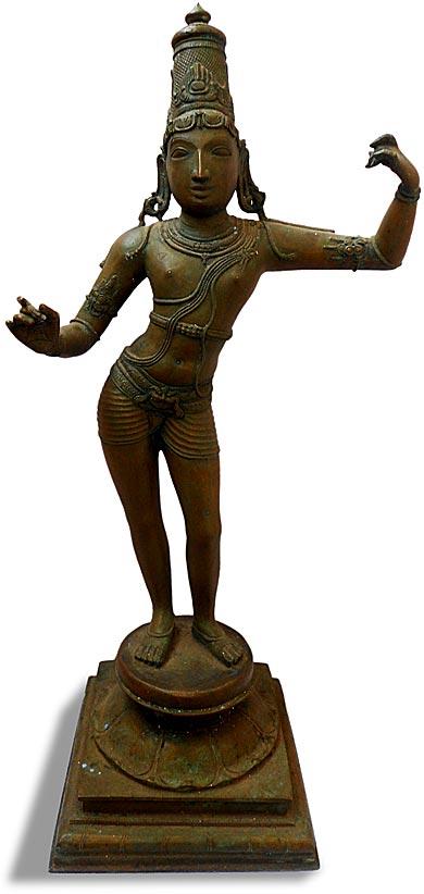 Vintage Indian Hindu Sri Rama Chola Bronze Statue-18HAD