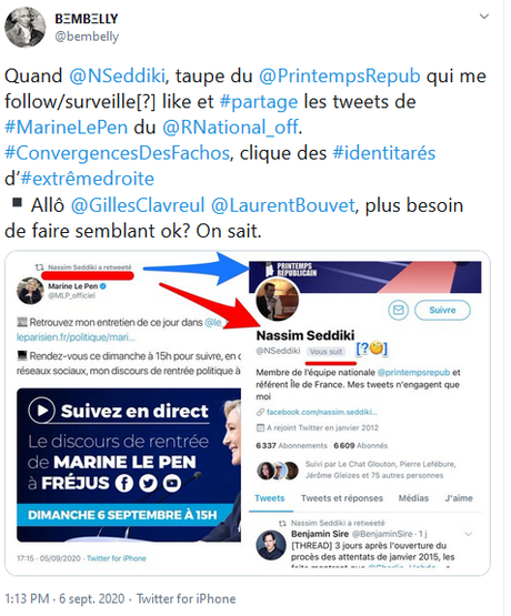 Clavreul, tu pues de la gueule (toi et ta chapelle) #racisme #fachosphère