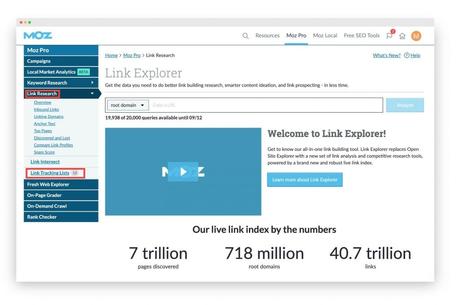 Surveiller et faire indexer ses backlinks par Moz Surveiller et faire indexer ses backlinks par Moz
