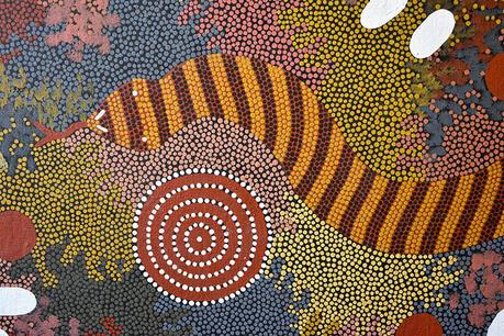 Art Paris : une peinture pointilliste aborigène monumentale à voir au Grand Palais - stand C1 - jusqu'au 13 septembre 2020