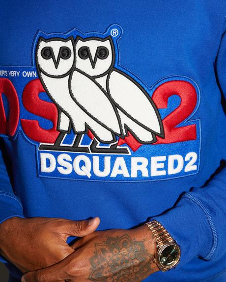 La chouette OVO se dédouble pour une collaboration avec DSQUARED2 La chouette OVO se dédouble pour une collaboration avec DSQUARED2