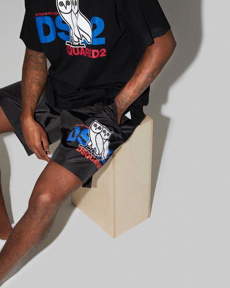 La chouette OVO se dédouble pour une collaboration avec DSQUARED2 La chouette OVO se dédouble pour une collaboration avec DSQUARED2