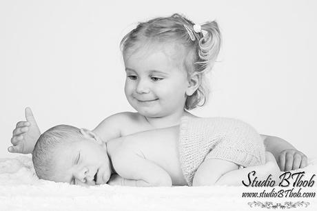 Photos bébé et soeur
