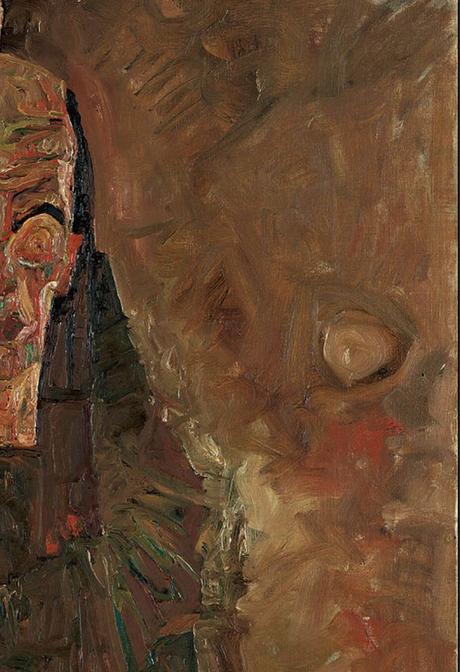 Egon Schiele 1911 Die Selbstseher II_(Death_and_Man) Leopold Museum Vienne detail