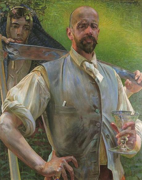 Jacek Malczewski 1910 Self-portrait with death