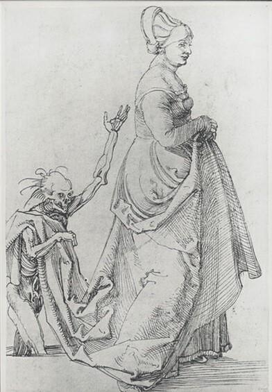 Durer Frau mit Tod 1502 ca Weimar, Schloss-Museum