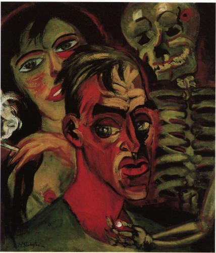 Max Pechstein 1920 Self-Portrait with Death