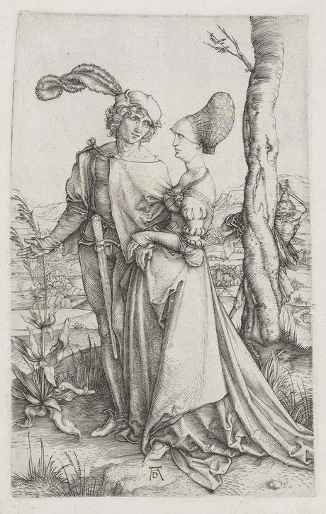 Durer 1498 Das Liebespaar und der Tod (Der Spaziergang).