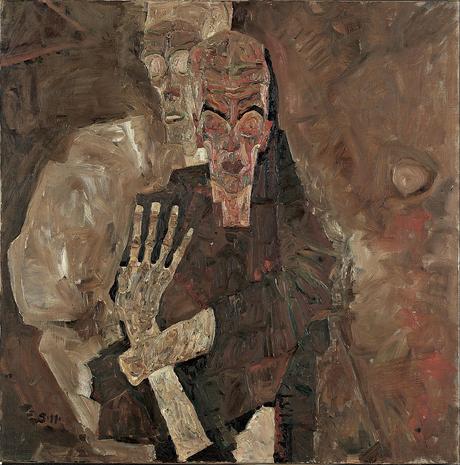 Egon Schiele 1911 Die Selbstseher II_(Death_and_Man) Leopold Museum Vienne