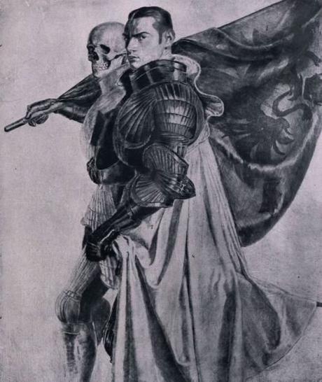 Ivo Saliger 1918 Der Krieger (Selbstbildnis als Ritter mit dem Tod)