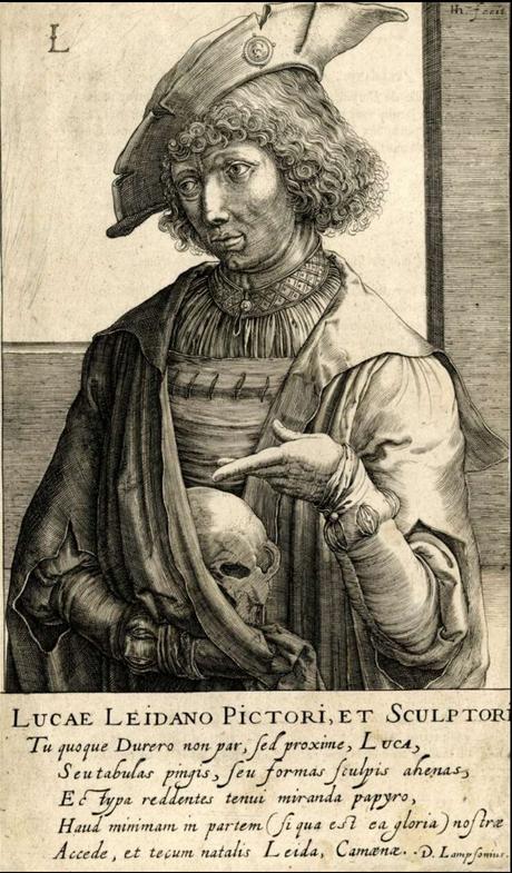 Hondius Portrait de Lucas de Leyde vers 1610