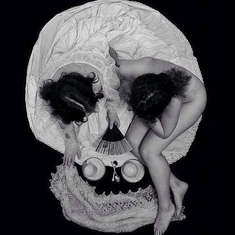 illusion photo Can you see the skull Morning Tea by Serge N. Kozintsev