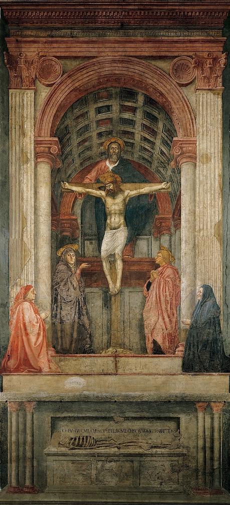 Masaccio Fresque de la Trinite 1426-28 Santa Maria Novella a Firenze