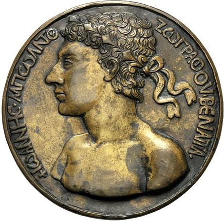 1458 Medaille autoportrait Giovanni Boldu A