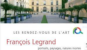 Exposition François Legrand  « Les rendez-vous de l’Art » 22/23/24 Septembre 2020