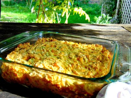 Pain ou carrés aux courgettes et cheddar végétal