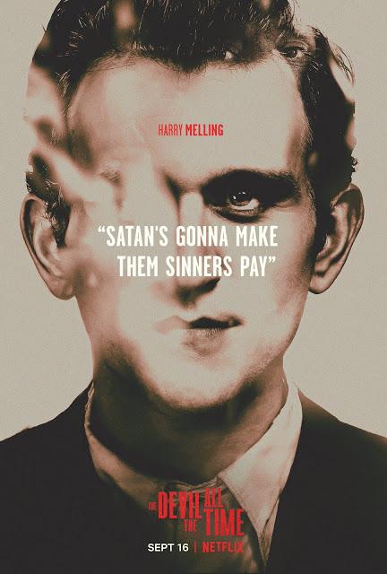 Affiches personnages US pour Le diable, tout le temps signé Antonio Campos Affiches personnages US pour Le diable, tout le temps signé Antonio Campos