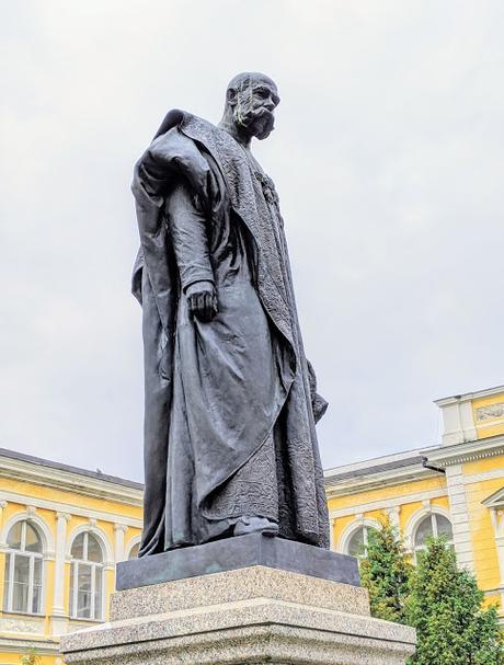 La statue de l'empereur François-Joseph à Franzensbad