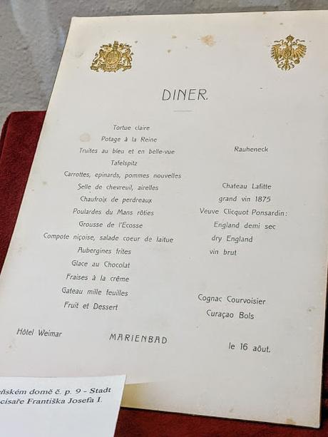 Marienbad août 1904 — La rencontre des deux monarques. Un excellent dîner et peut-être un peu de politique...