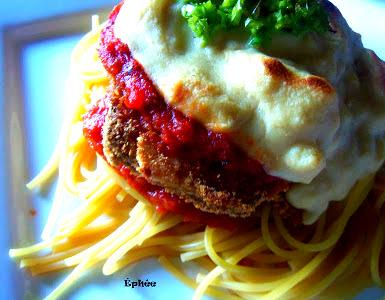 Aubergines parmigiana Aubergines parmigiana