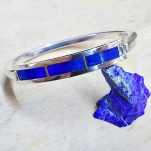 bracelet lapis lazuli pour homme en argent