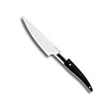 Laguiole Expression® - Couteau de Cuisine Éminceur Forgé - Lame en acier inox haute qualité 13 cm - Manche ergonomique POM noir - Avec...