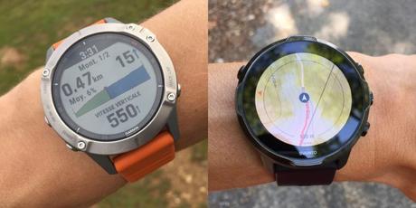 Comparaison Fenix 6 Suunto 7 capteurs