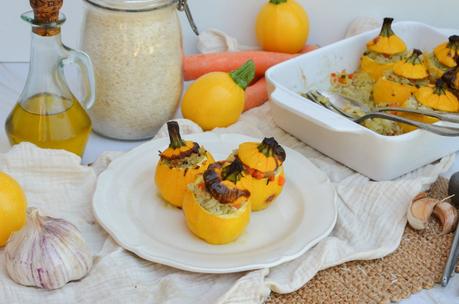 Courgettes farcies au riz