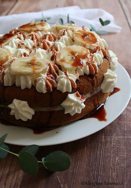 Gâteau façon banoffee { sans gluten, sans lait, sans œufs }