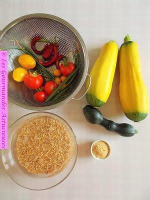 Courgette farcie à l'épeautre (Vegan) Courgette farcie à l'épeautre (Vegan)